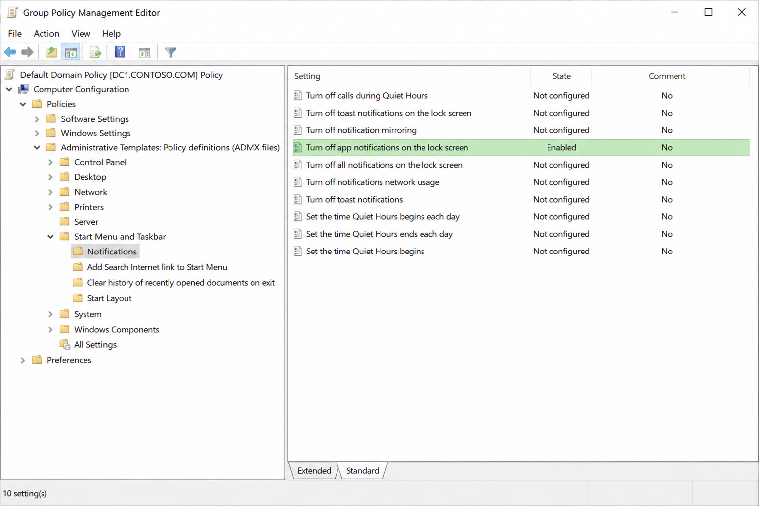 GPO fix notifications